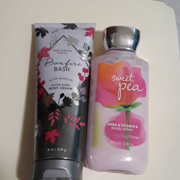 Bath & Body Works Other - Bath and body works bonfire bash sweet pea 2 lotio